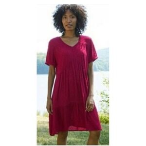 Knox Rose Red Tiered Mini Dress Fairycore Women's Size L